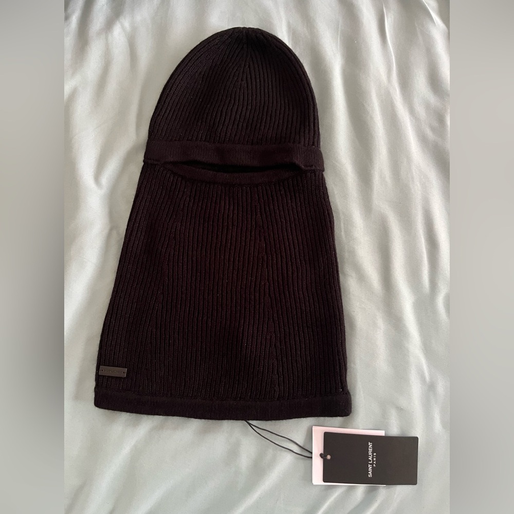 Saint Laurent cashmere black balaclava - Picture 2 of 8